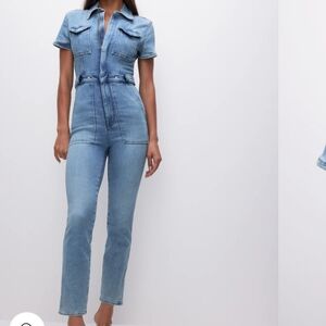 Good American NWT Blue Jean Jumpsuit size M
